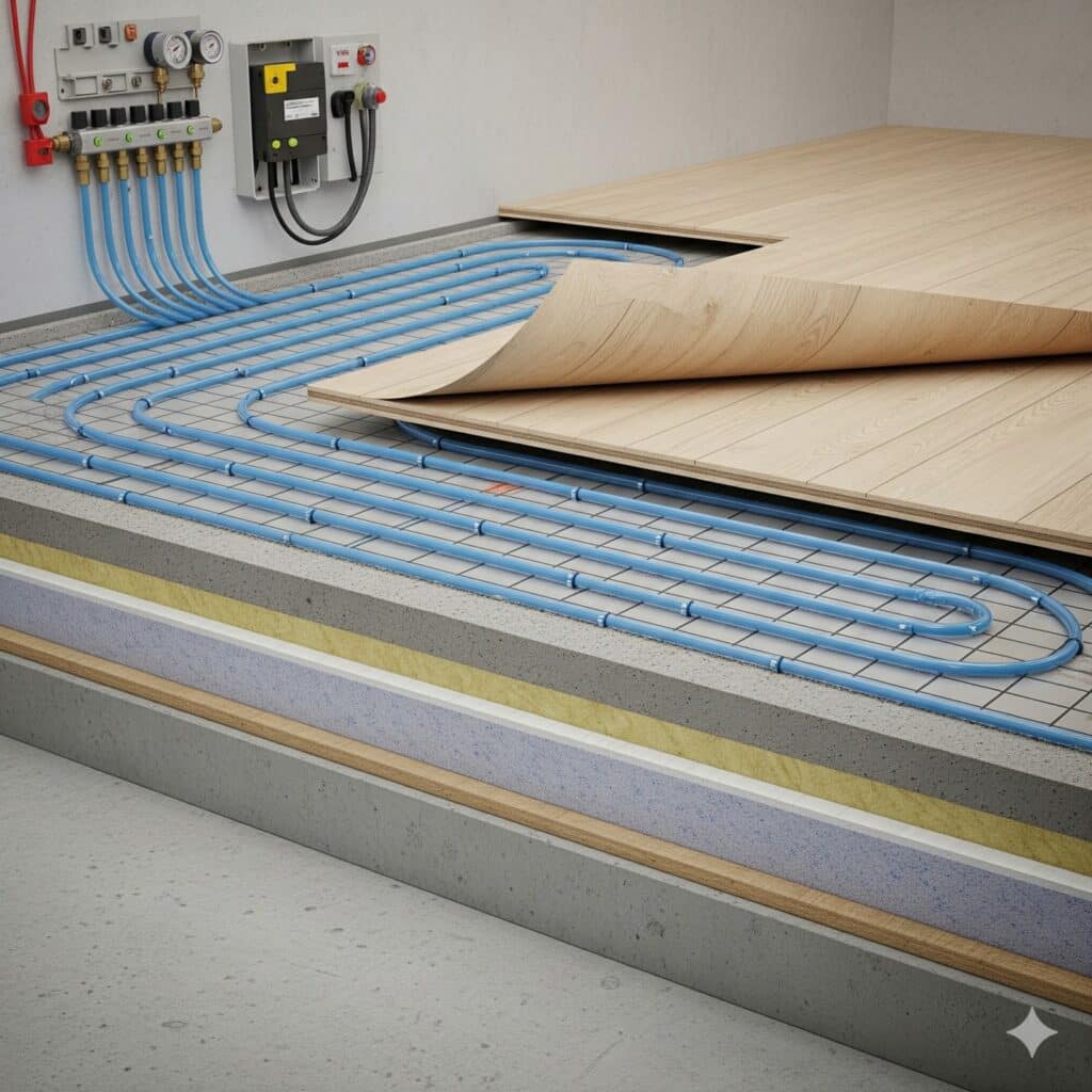 riscaldamento a pavimento