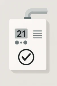 caldaia perfettamente funzionante